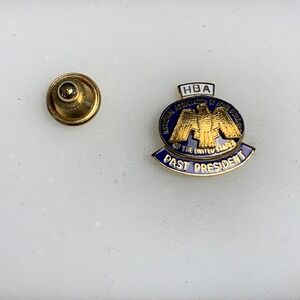 Vintage HBA National Association Home Builders Past President Lapel Pin Eagle